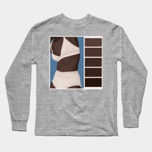 Skin tones dark Long Sleeve T-Shirt